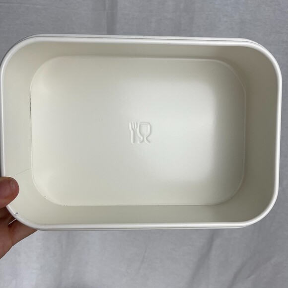 Creamy White Rounded Rectangle Storage Tin Box - Picture 3 of 8